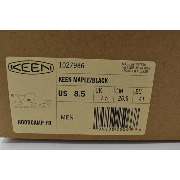 Keen Mens Size 8.5 Hoodcamp FR Maple Black Slip On‎ Shoes main image 4